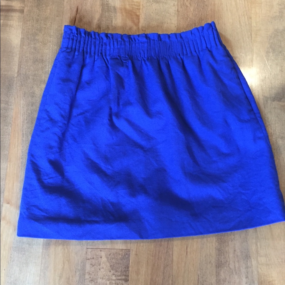 J. Crew City Mini skirt royal blue